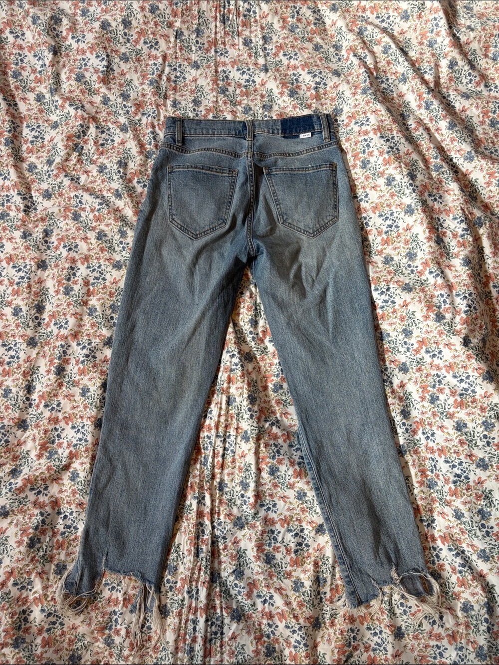 Light Blue Ripped Ankle Jeans - Picture 2 of 6